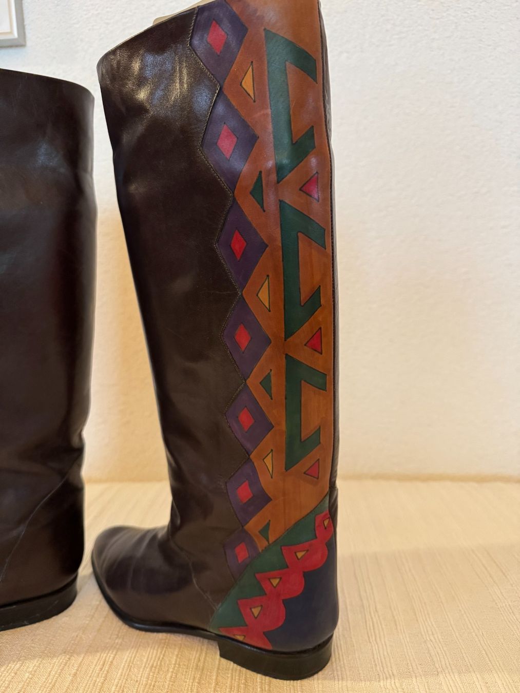 Scarpe da donna: Brauner Lederstiefel von Donna Carolina – Nuovo (secondo la descrizione) da Stäfa venduto da Mofi8712 1