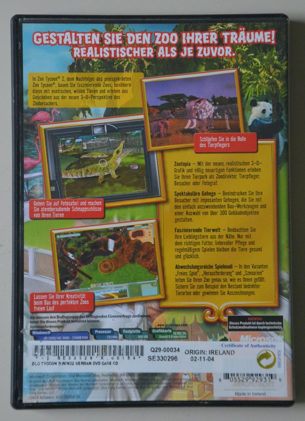 Giochi: PC game: Zoo Tycoon 2, mit Booklet – Usato da Niederhasli venduto da brummbaer08 1