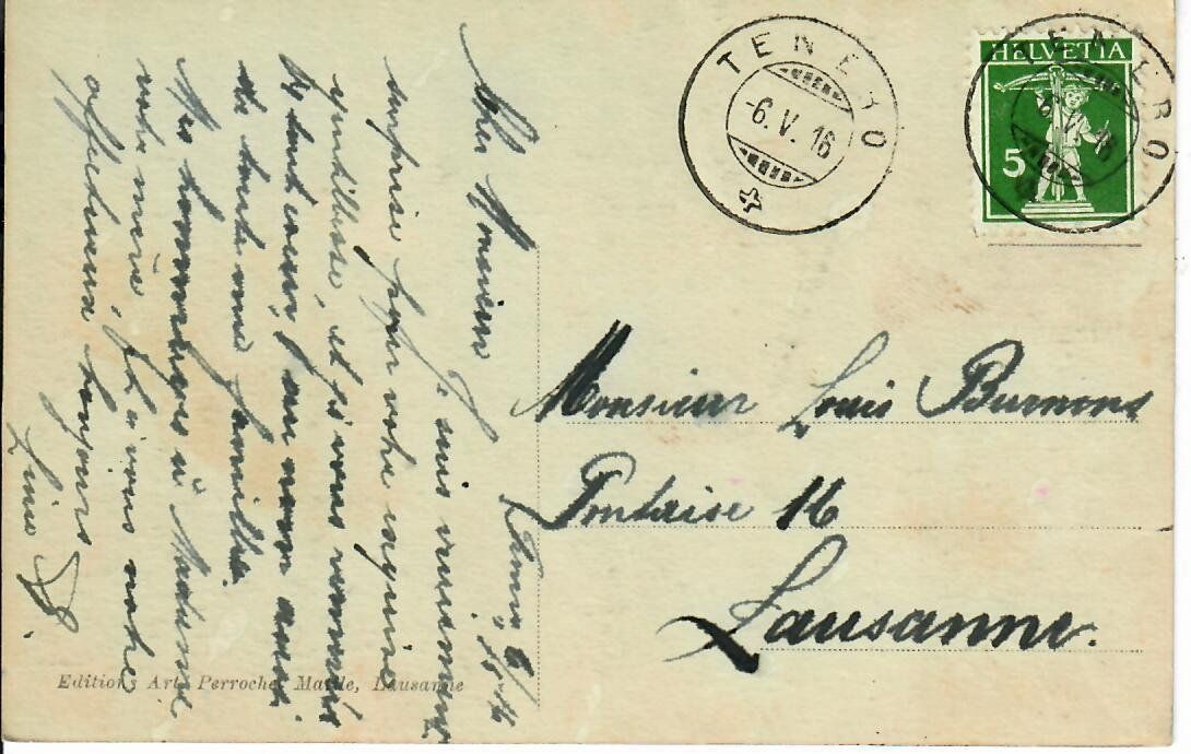 Cartoline postali: Locarno – Usato da Hochdorf venduto da Ziegel-16 1