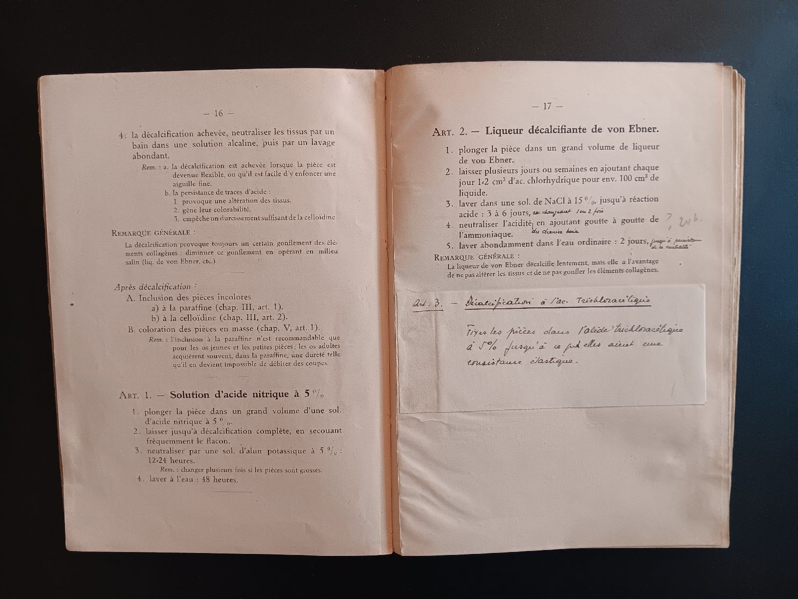 Bücher: Cahier de Technique Microscopique Eugène Bujard – Gebraucht aus Lausanne von Grabock 7