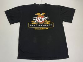 Vintage 90s T-Shirt Miller Bier doppelt Print Gr XXL
