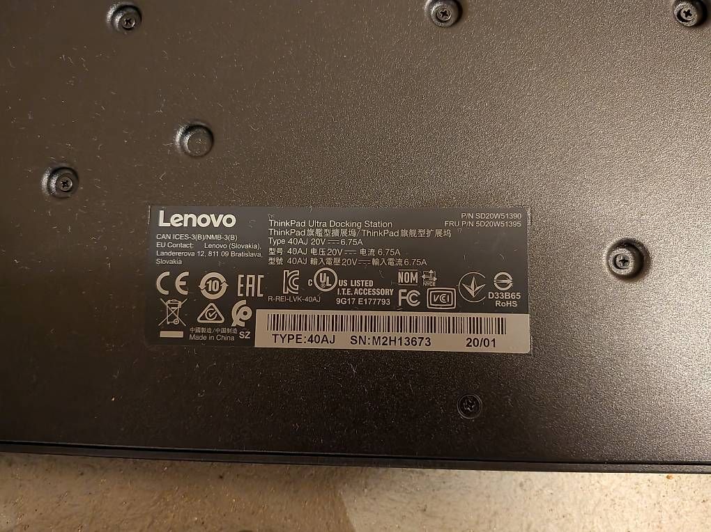 Docking station: Docking Station Lenovo ThinkPad Ultra – D'occasion à St. Gallen par 87o_5lt9 1