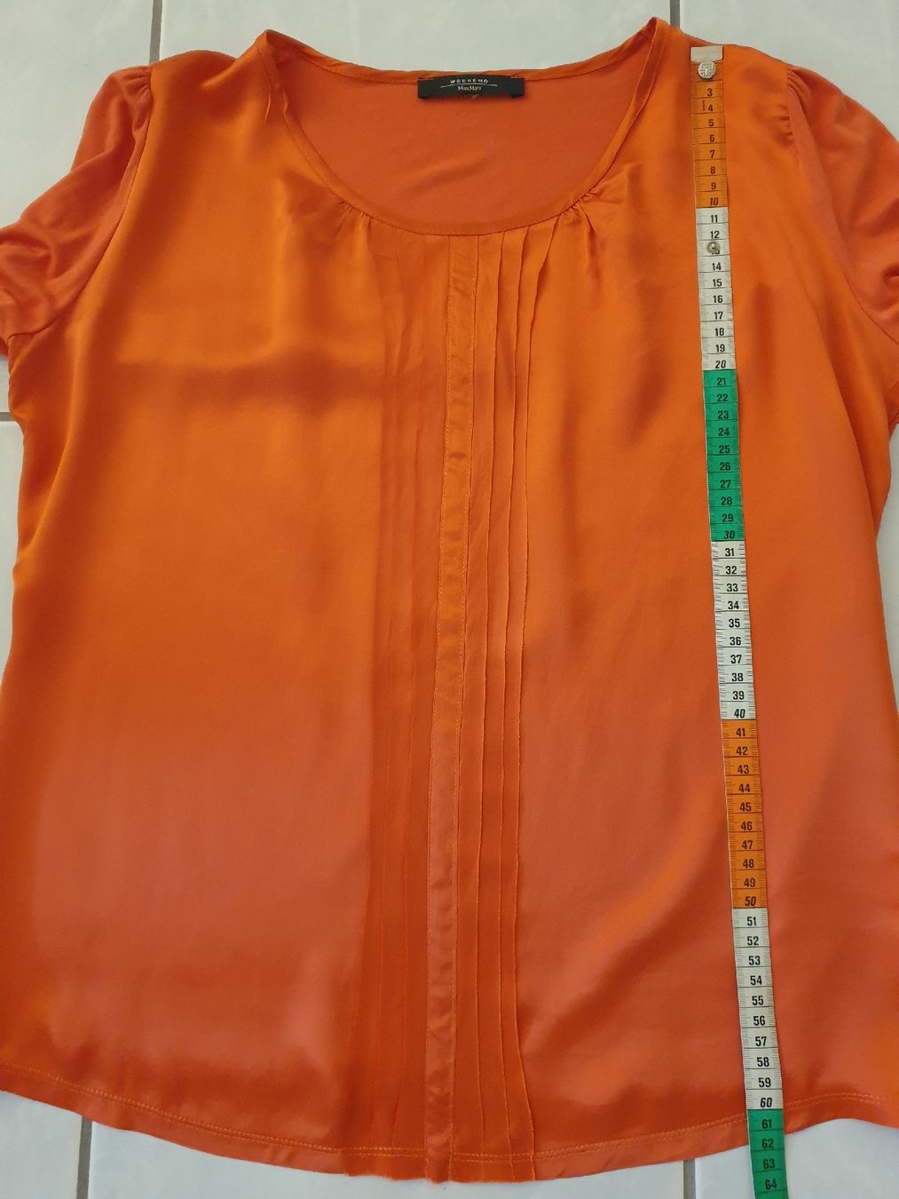 Max Mara Camicette: Max Mara Weekend blouse, L, orange, soie, viscose – Usato da Neuchâtel venduto da Verenas12 5