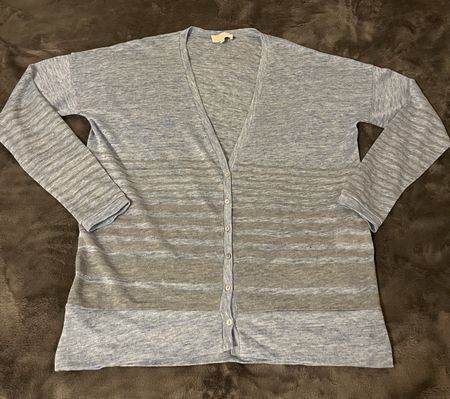 NOT SHY new Cardigan blue size S 100% linen France