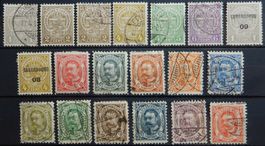 Luxemburg ex. Kat. 72-86 */gest. 1906/07 Kat. 123 Euro
