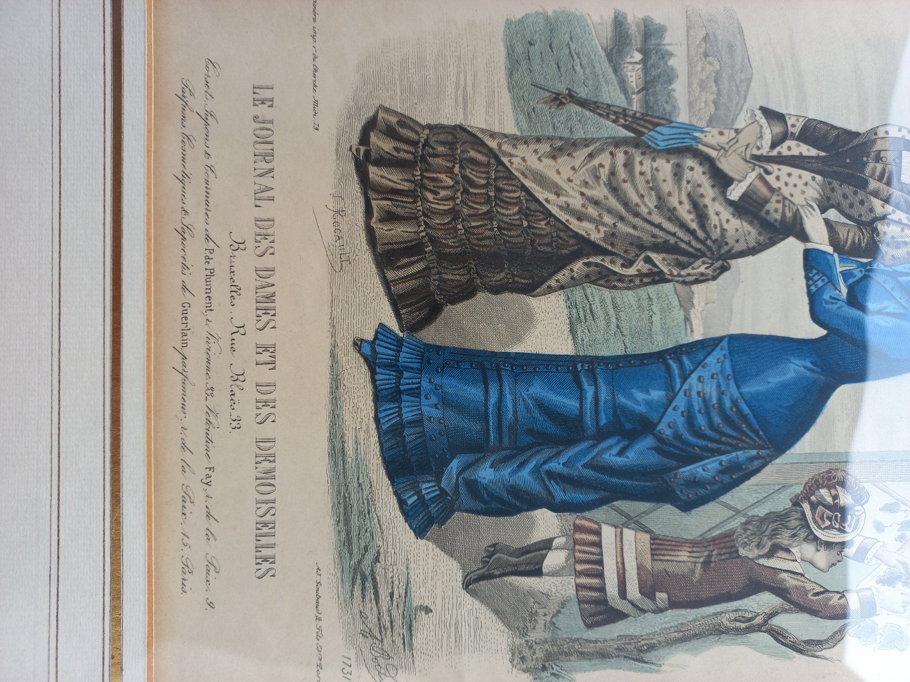 Gravures: 2 Stiche, Mode, 19. Jhrd. – D'occasion à Horw par Bellevue10 2