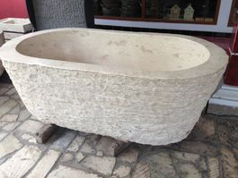 Badewanne Freistehende Marmor Bad Wanne Natur Steinwanne