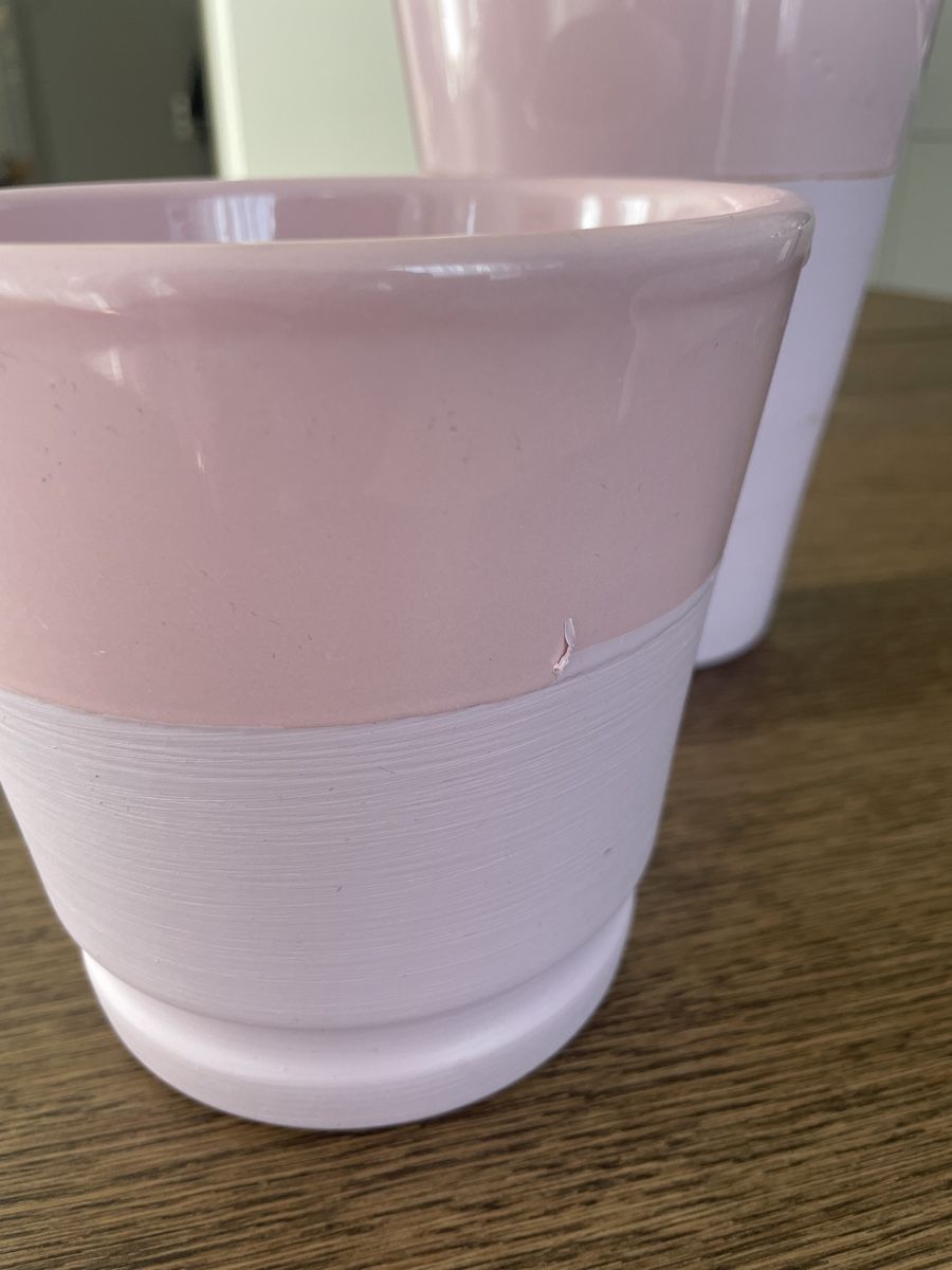 Vasi per fiori: Zwei rosa Blumentöpfe – Usato da Arbon venduto da llaauraa 2