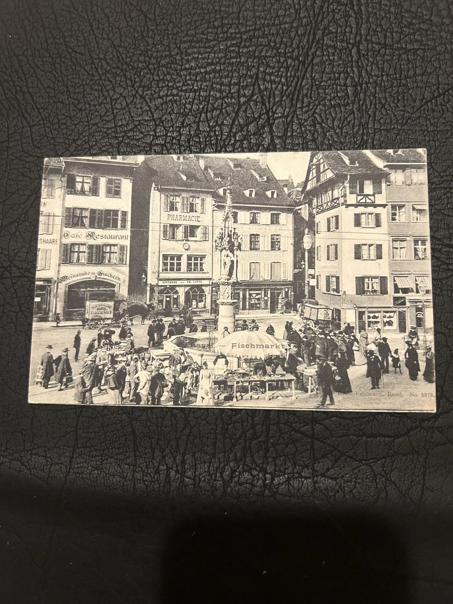 Cartoline postali: Basel Fischmarkt 1905 – Usato da Breganzona venduto da Milesbo