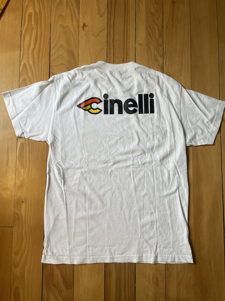 Canottiere & Pantaloni: T-shirt Cinelli Weiss L – Usato da Zürich venduto da Rollladen 2