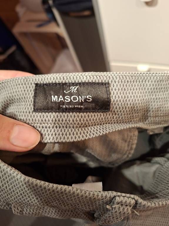 Pantaloni: hellgraue Hose von Maison's – Usato da Oberkirch LU venduto da juli- 2
