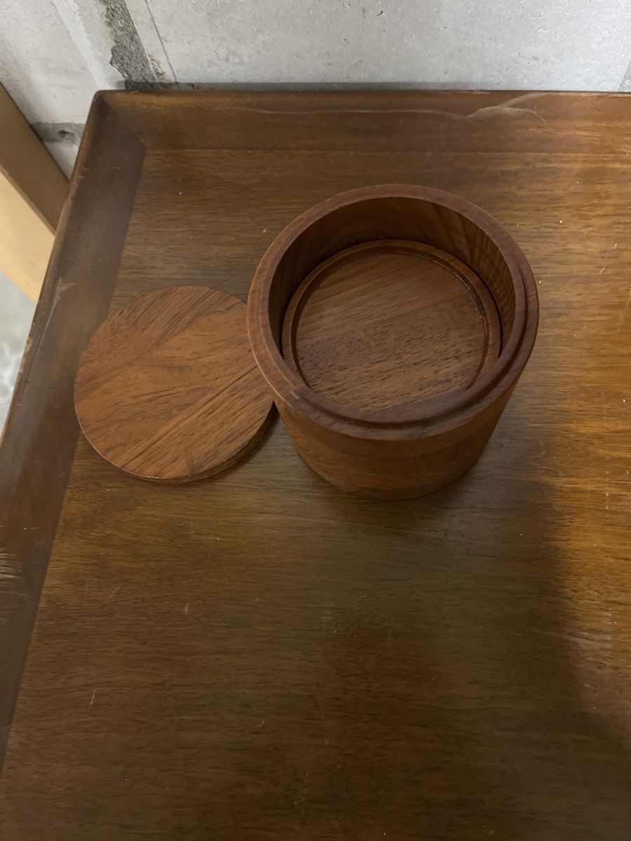 Sottobicchieri: Teak Dose mit 5 Untersetzer Dänemark – Usato da Niederurnen venduto da gebrauchtbrauchbar 2