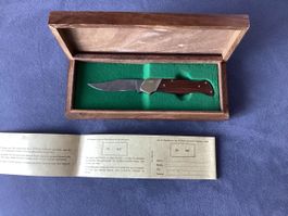 Böker Damast Klappmesser. Sammler  Messer 1989 mit Box
