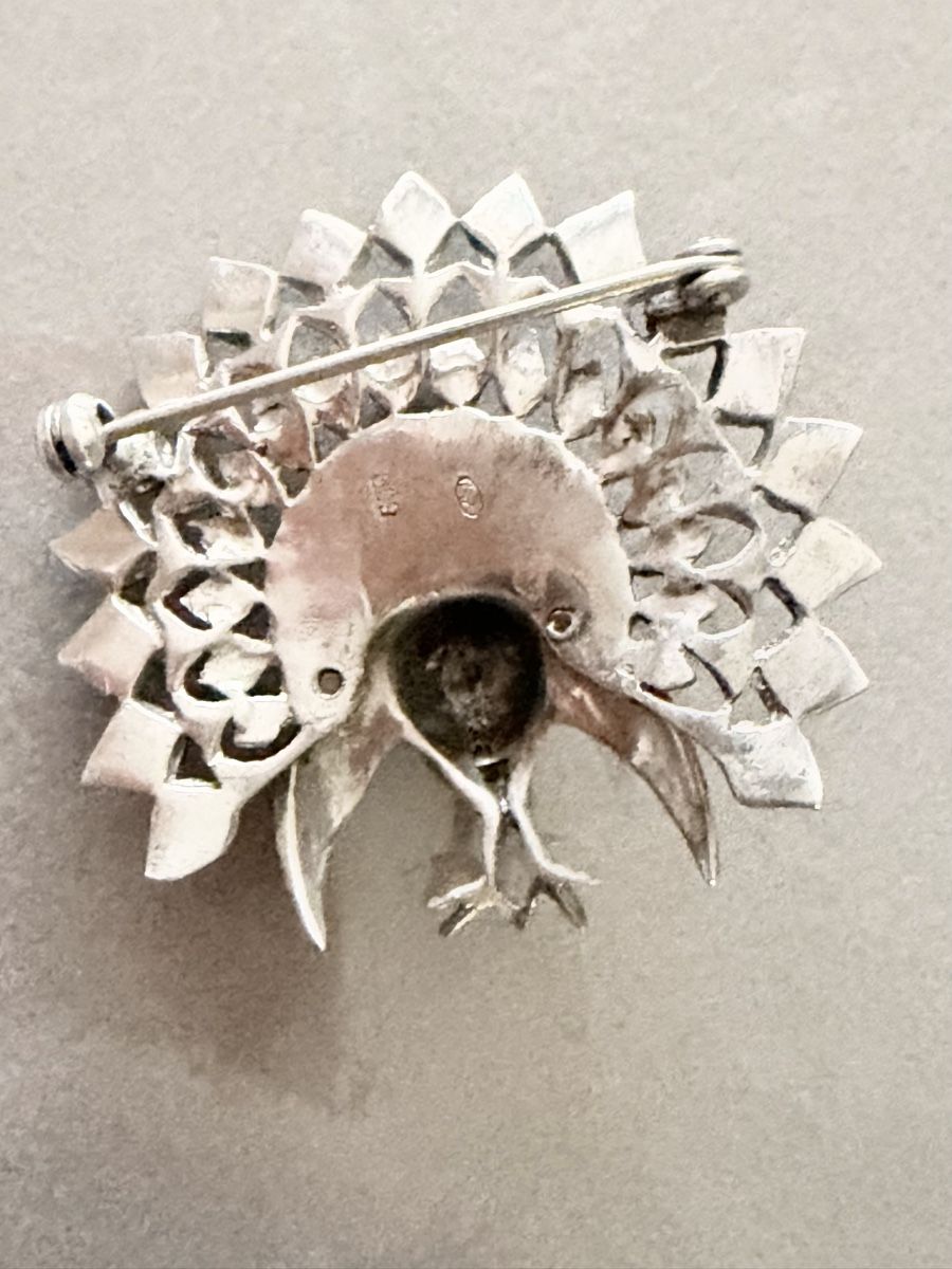 Broches & Aiguilles: Broche paon émaillé en argent 800  – D'occasion à Onex par mou_x2gr 1