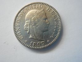 20 Rp. 1897 /  bei mehreren Steigerungen nur 1 x Porto