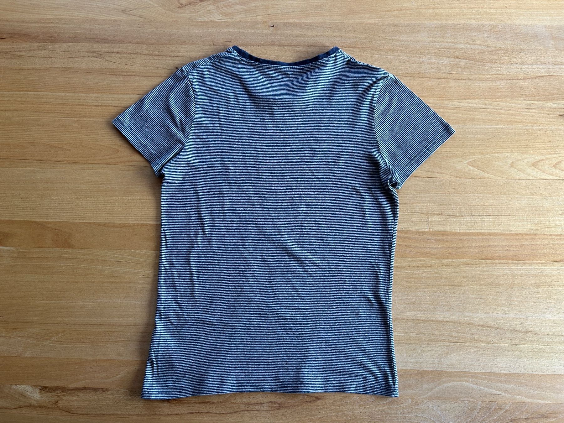 C&A T-shirt: Dunkelblau/hellgrau gestreiftes T-Shirt Grösse S – Usato da Grosswangen venduto da che_gr 2