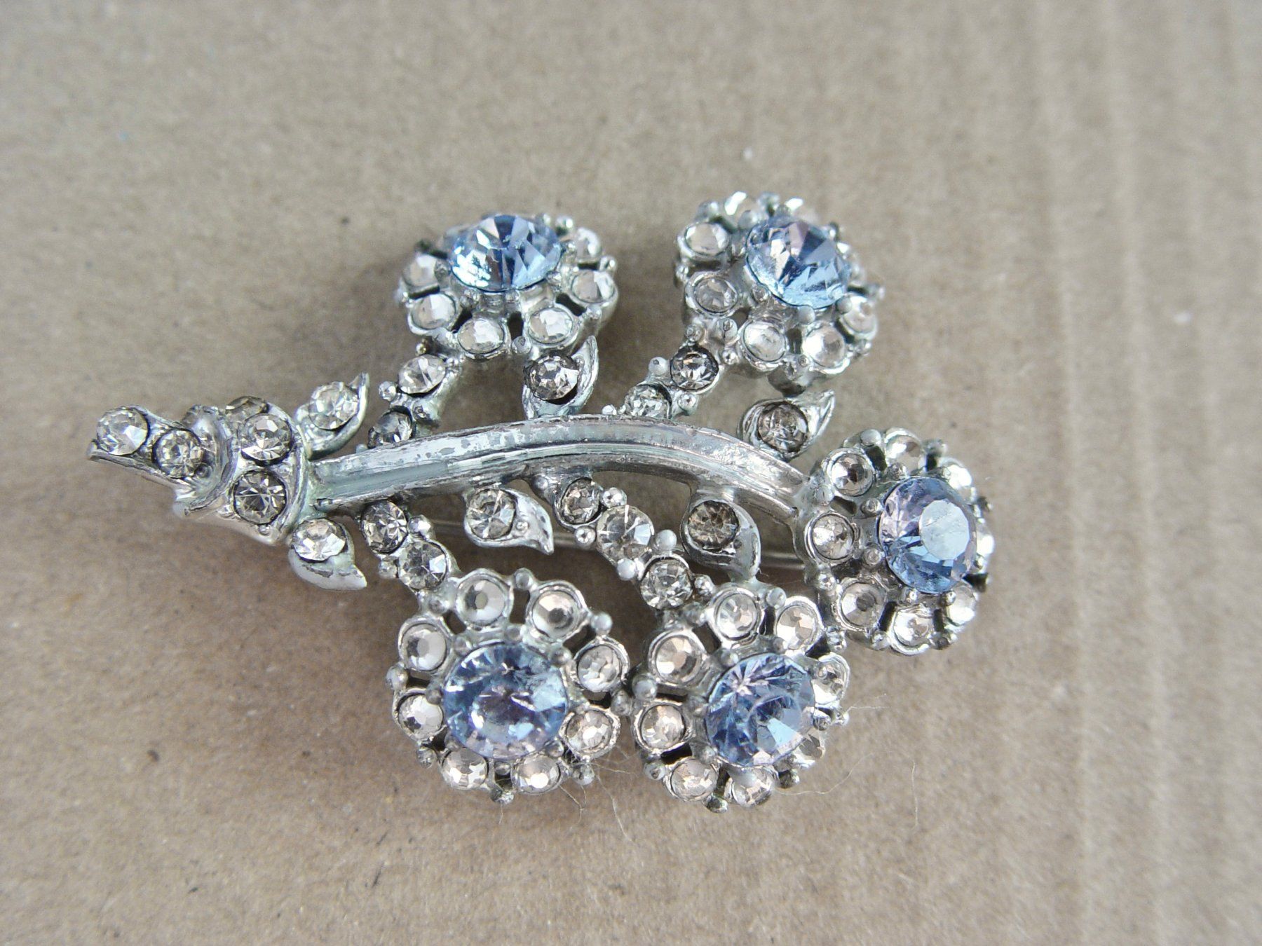 Gablonzer Broches & Aiguilles: Vintage Strass Brosche – D'occasion à Henggart par elsternwerk