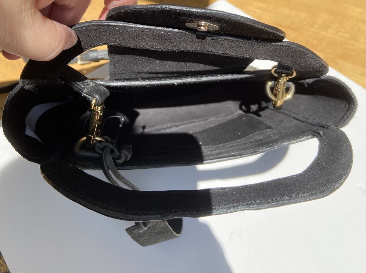Borse da donna: Handtasche Tasche Leder schwarz – Nuovo (secondo la descrizione) da Fislisbach venduto da KolibriSecondhand 5