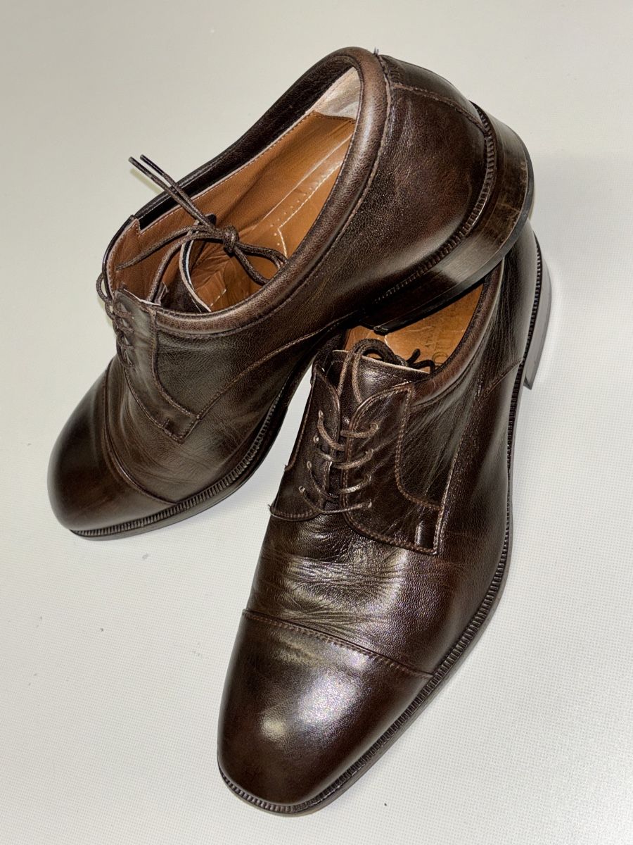 Scarpe da uomo: Chaussures italiennes brunes - Taille 44 – Usato da La Russille venduto da Festler 4