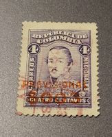 Kolumbien 1921 alte briefmarke