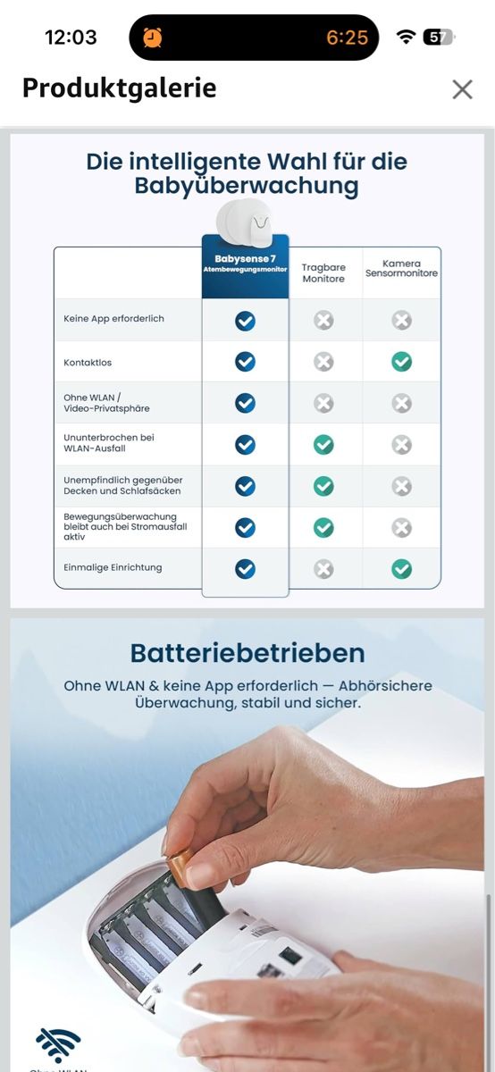 Babyphone: Babysense 7 NEU! – Nuovo e nell'imballaggio originale da Scherz venduto da Clubmarthe 5