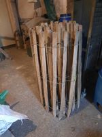 Staketenzaun Akazie 10 m × 1 m Holz Rollzaun