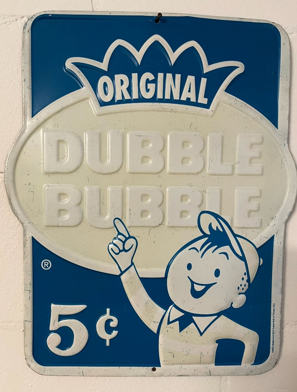 Insegne: Blechschild DUBBLE BUBBLE – Usato da Frenkendorf venduto da Yard-Sale-2000