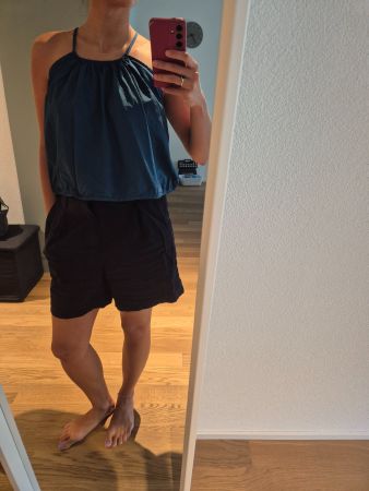 Blaues Sommertop Grösse S/M
