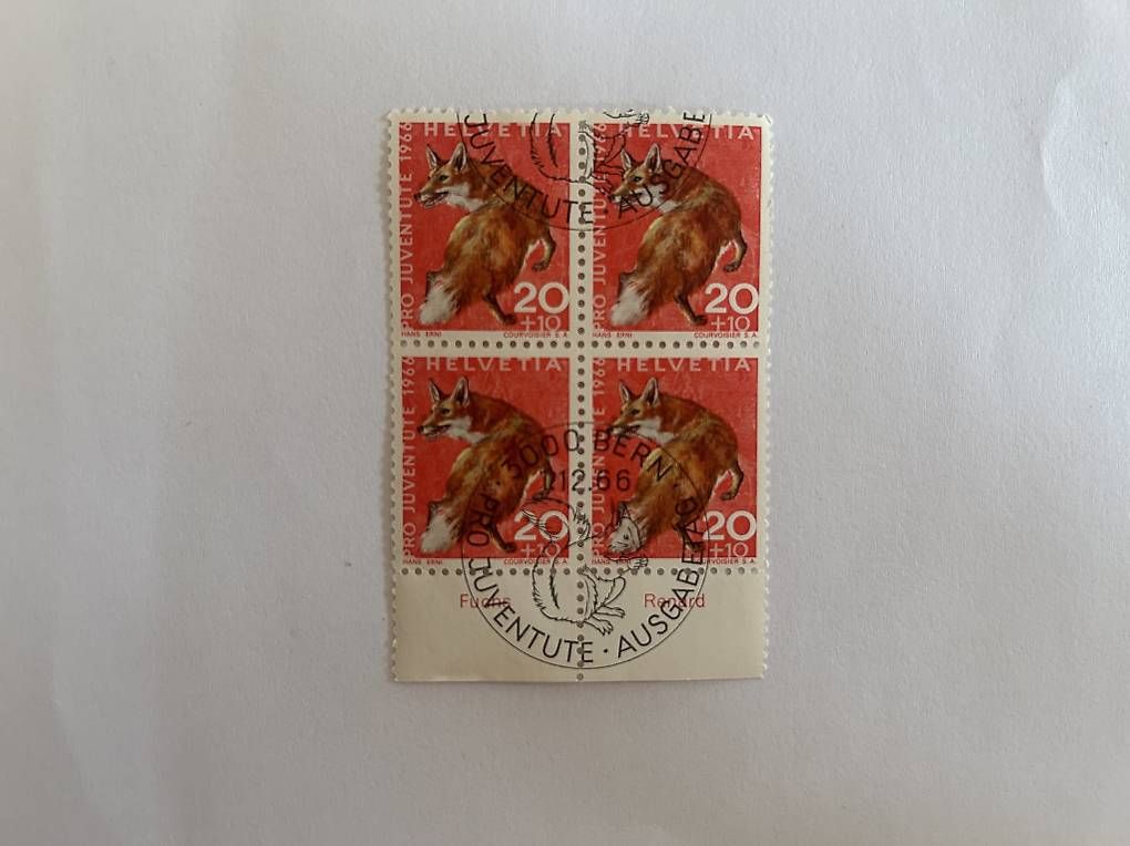 Tutti i francobolli: Schweizer Briefmarken 3 Viererblöcke gestempelt – Usato da Elgg venduto da mel_72b9