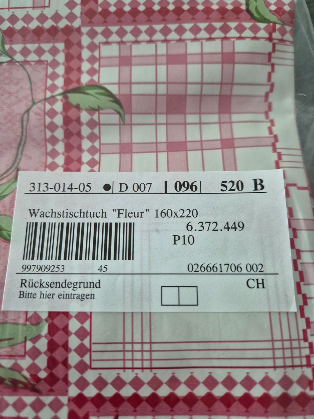 Alle Dekorationen: Wachstischtuch – Neu und originalverpackt aus Stachen von campclenga 1