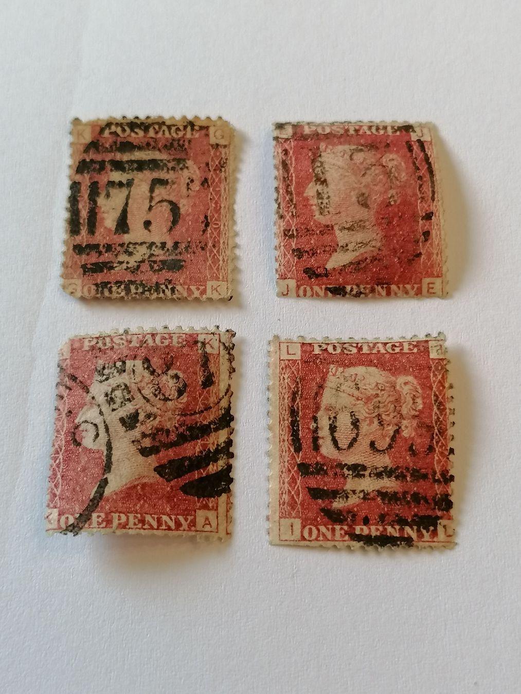 Tutti i francobolli: 4mal One Penny red 1856-81  – Usato da Happerswil venduto da tschergi