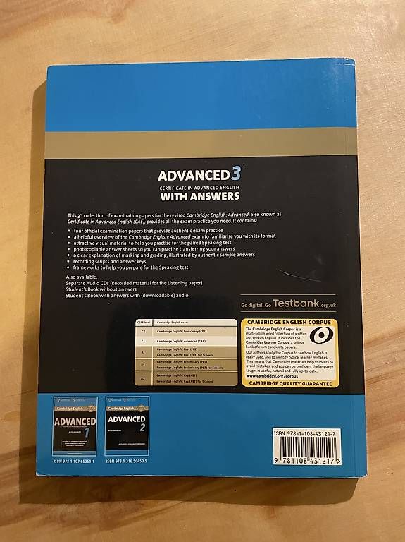 Libri: Advanced with answers 3 – Nuovo (secondo la descrizione) da Ittigen venduto da sel_fm7s 1