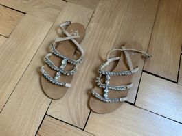 FIORE DI LUCIA - Leder Sandale braun 39 (neu)