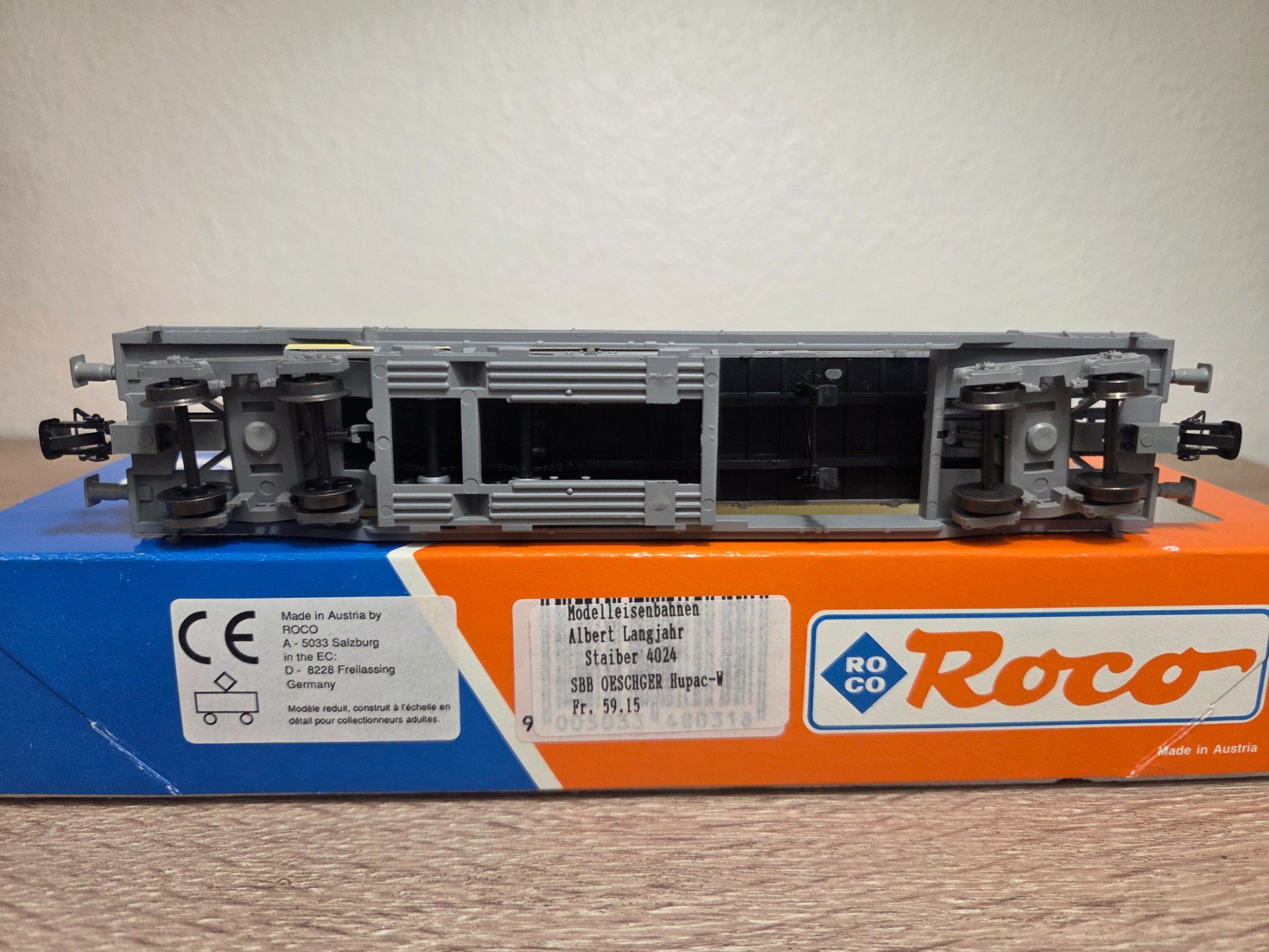Roco Modellini di ferrovie: Roco 48031 Taschenwagen HUPAC SBB H0 – Nuovo e nell'imballaggio originale da St-Aubin-Sauges venduto da Lo_Go 5