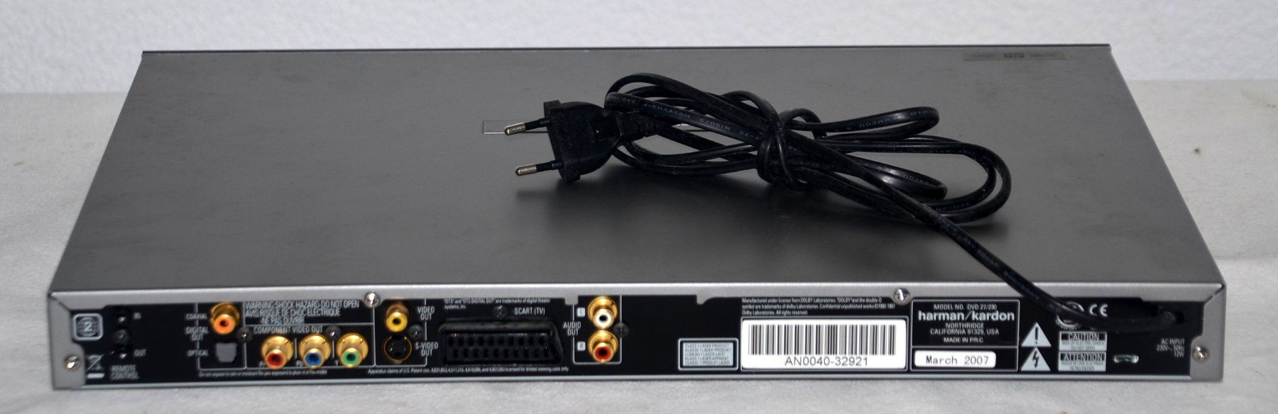 Harman-Kardon Lettore multimediale & Streamer: DVD 27/230 Harman Kardon DVD Player – Usato da Collonges venduto da arashee 3