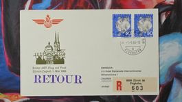CL36 Enveloppe + Timbre Suisse - Theme Aviation 1966