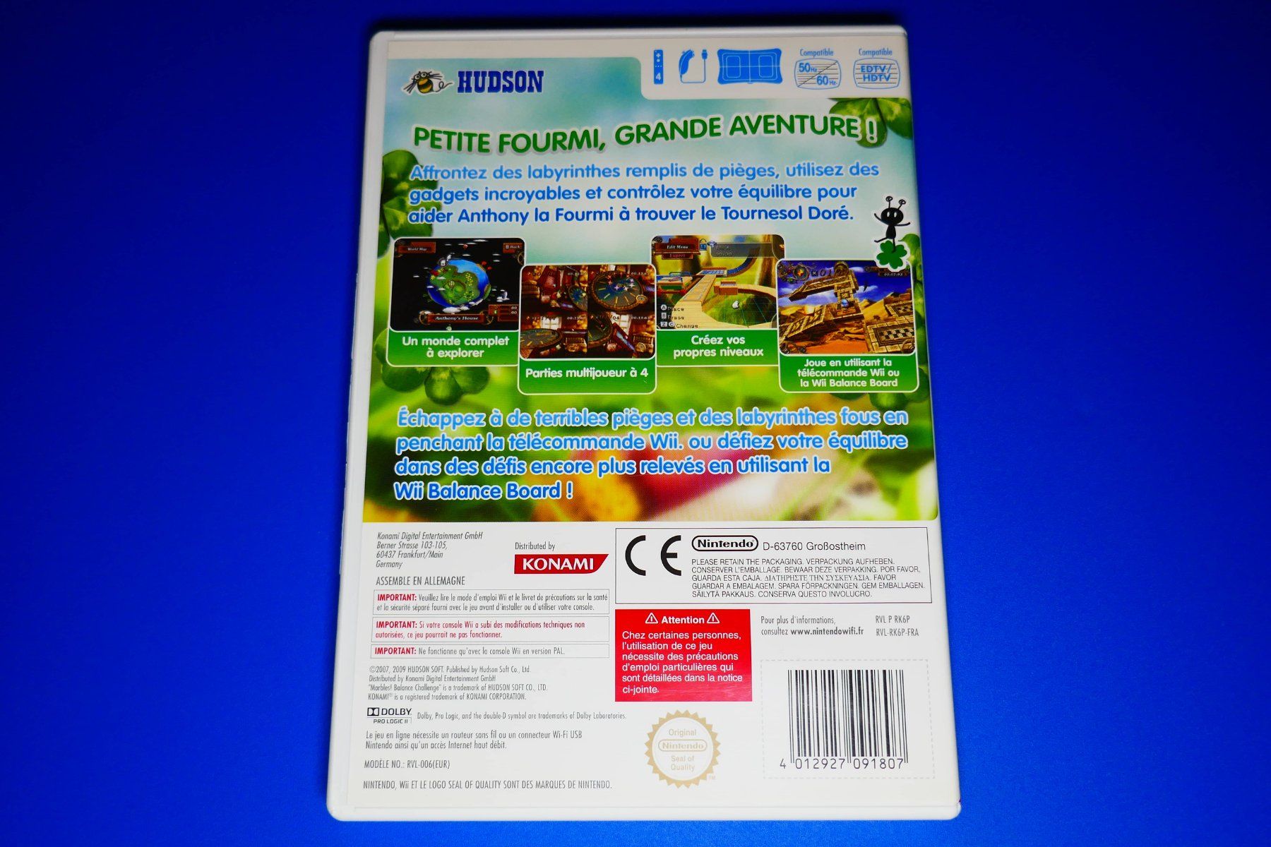 Nintendo Giochi: Marbles ! Balance Challenge - Nintendo Wii – Usato da Vuarrens venduto da Espace-Retro 2