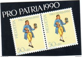Markenheft Pro Patria 1990 Nr. 2 ET-O Kat: 25.00 CHF