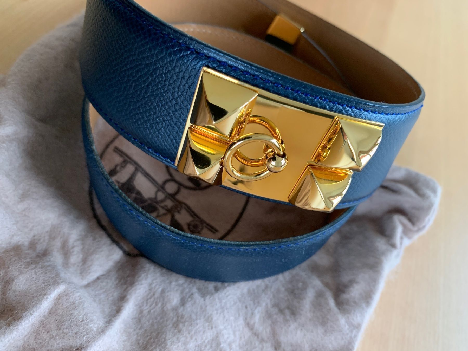 Hermès Cinture: HERMÈS Gürtel Collier de Chien 76cm VINTAGE – Usato da Bützberg venduto da Alexaborn 1