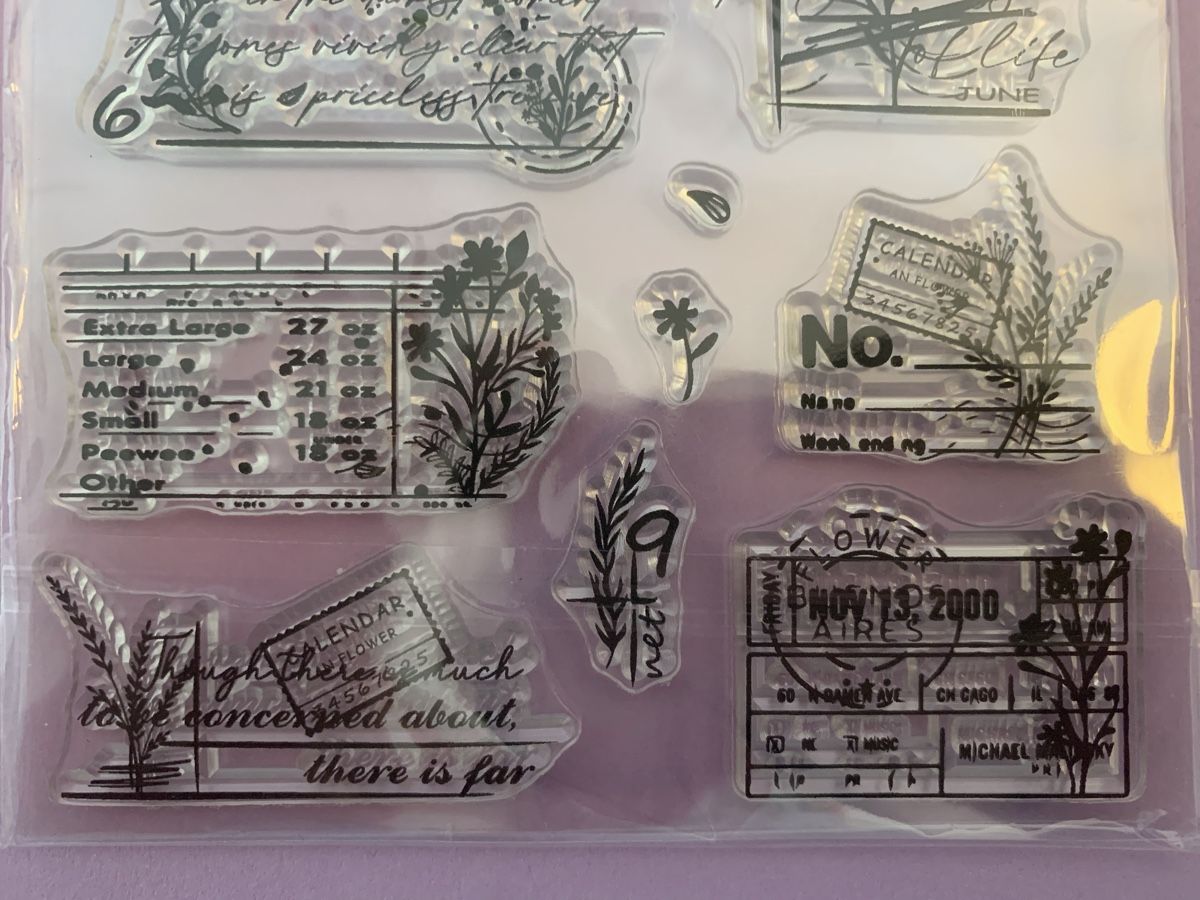Timbri: Stempel Blumen, Kalender – Nuovo (secondo la descrizione) da Breitenbach venduto da tinkerbell25 1