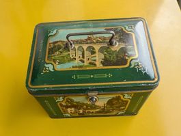 alte originale Blechdose Biscuit- & Waffeln Fabrik Gautschi