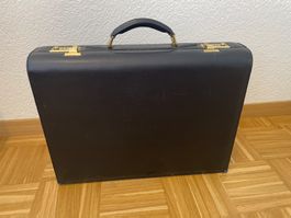 Aktenkoffer BALLY Leder schwarz mit Zahlenschloss guter Z...