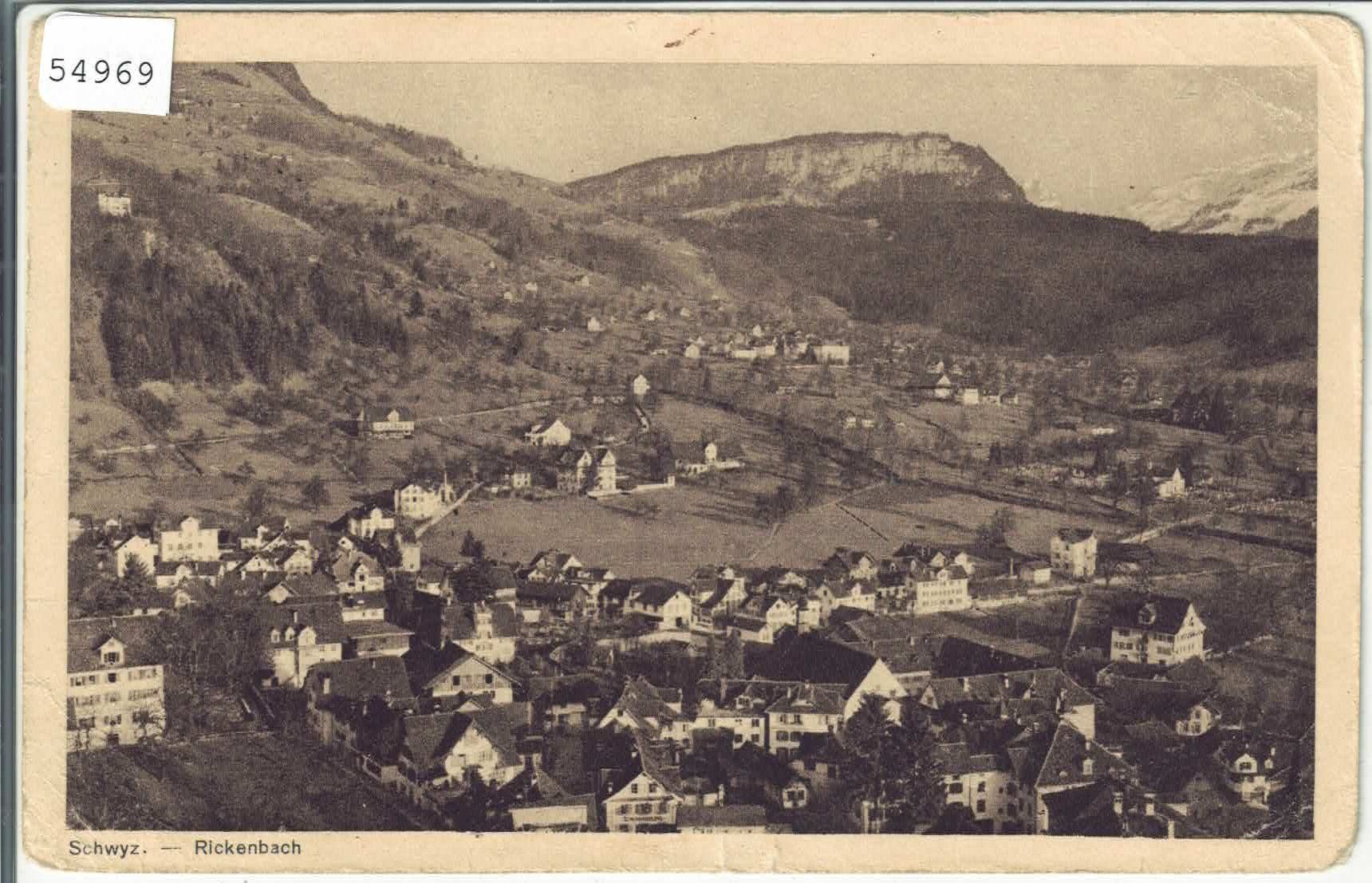 Ansichtskarten: Schwyz - Rickenbach – Defekt aus Ettingen von Kartenplanet