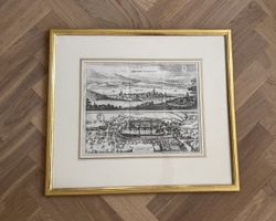 Merian Kupferstich 17Jh. Sempach Sursee Schweiz