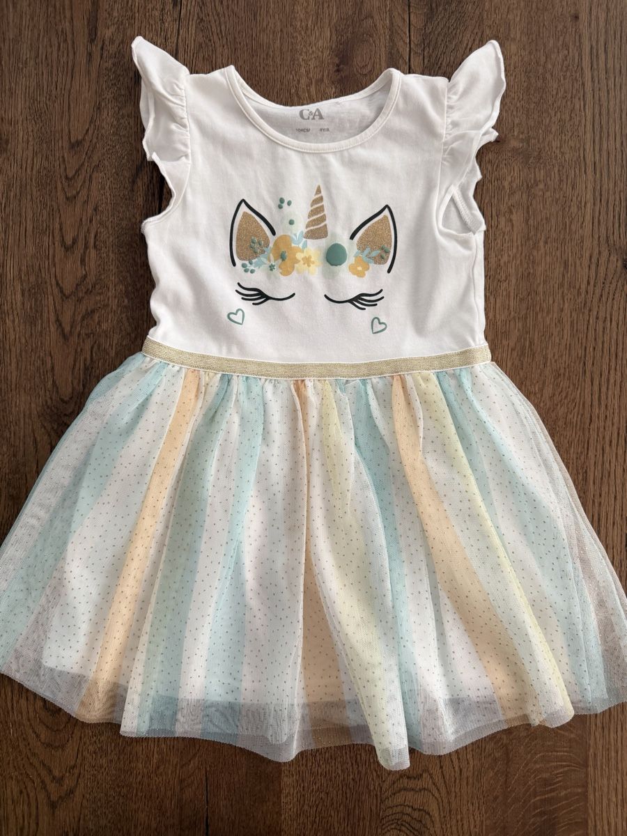 C&A Lotti & Set di vestiti: Kleider Set Mädchen Grösse 104 Elsa Einhorn – Nuovo (secondo la descrizione) da Adliswil venduto da kazamaka 4
