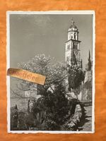 Alte Ansichtskarte mit Kirchturm, von Morcote 1937, selten!