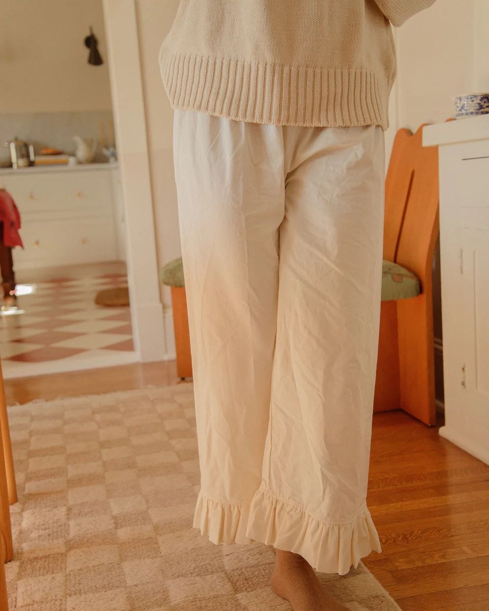 Pantaloni: Sonderhaus boxer ruffle pants cream – Nuovo e nell'imballaggio originale da Winkel venduto da Zimtguetzli