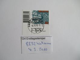 Voll Ort Ersttagsstempel 8832 Wollerau