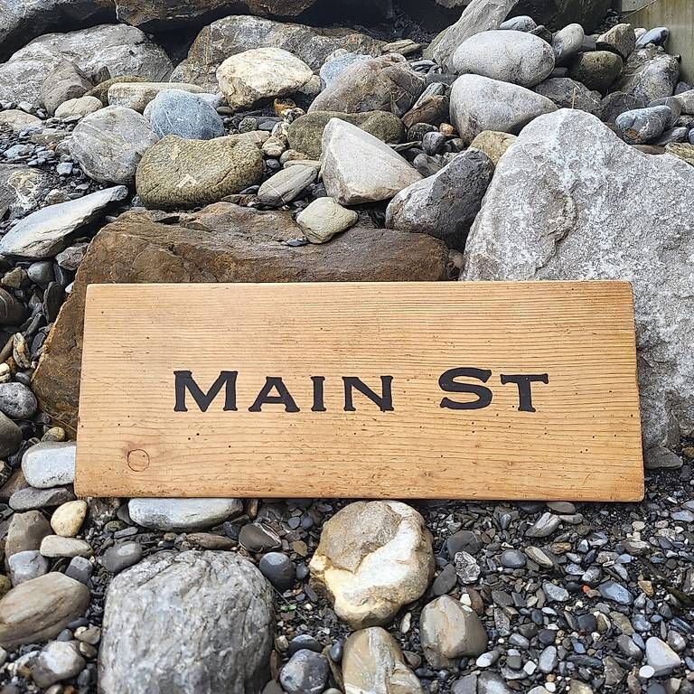 Insegne: Holzschild Main St – Usato da Reichenbach i. K. venduto da likki07