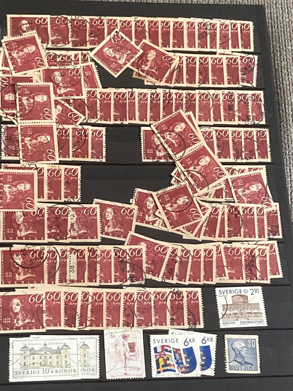 Alle Briefmarken: Lot Schweden 4 Albenseiten – Gebraucht aus Reinach BL von Haexli_46